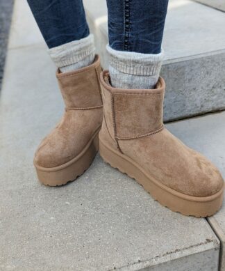 Plateau Boots HIGH END – beige