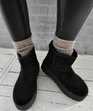 Plateau Boots HIGH END – schwarz