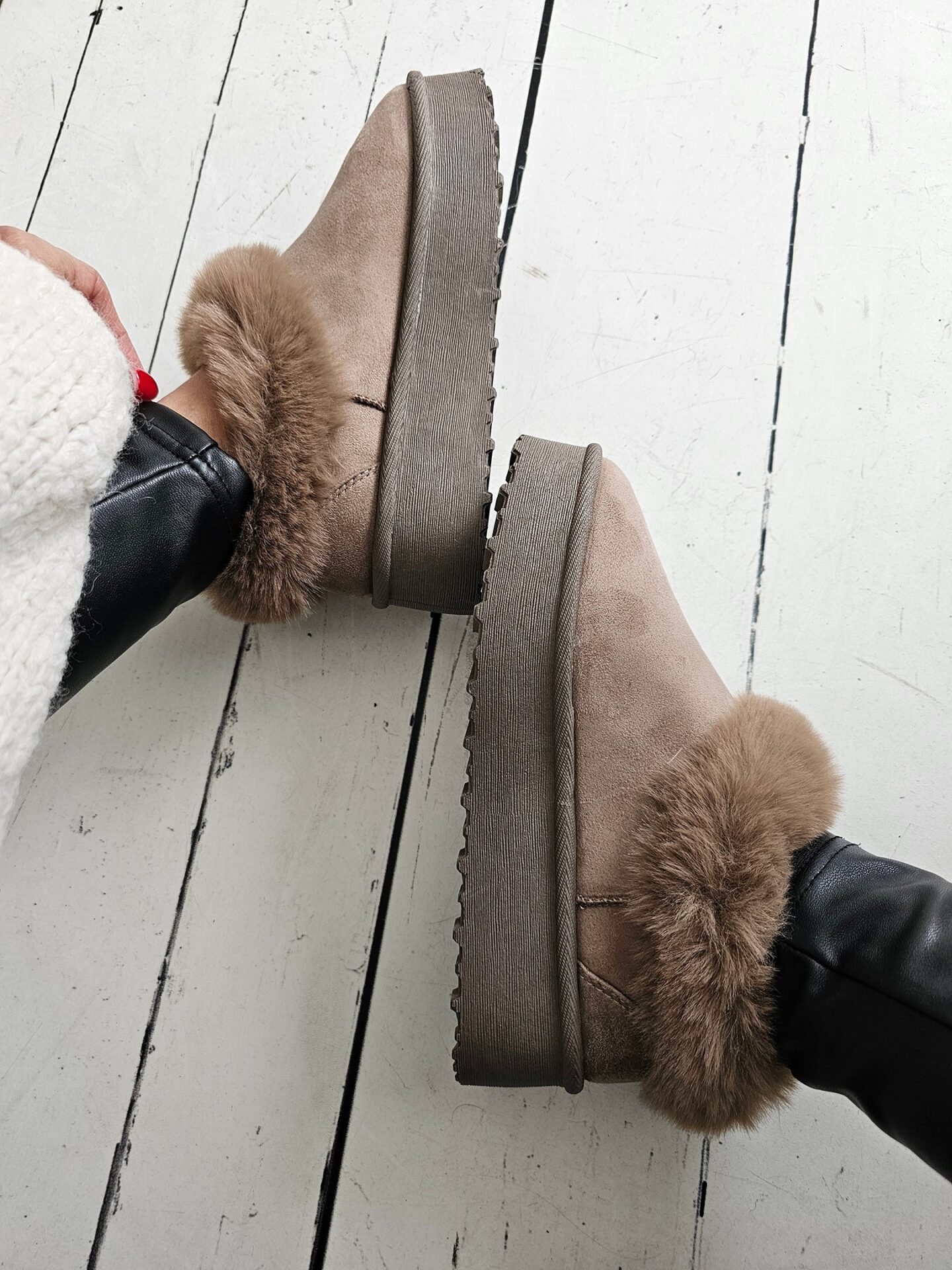 Slipboots WARM ANKLE – taupe