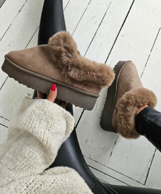 Slipboots WARM ANKLE – taupe