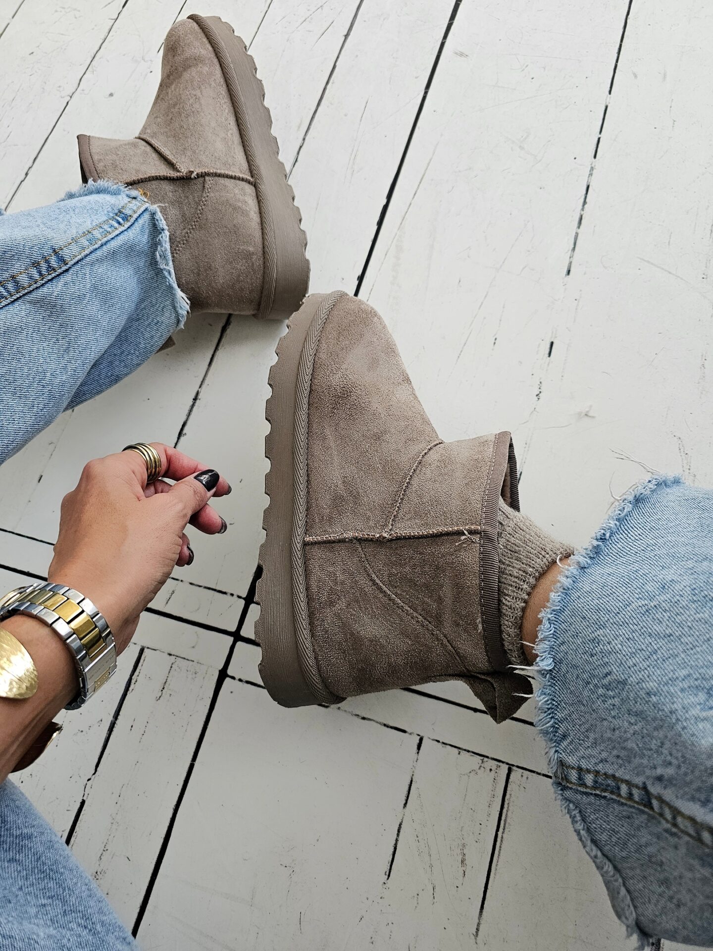 Boots SLIDE IN RELOADED – taupe