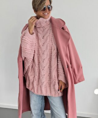 Rollgragenpullover BIG BRAID – versch. Farben