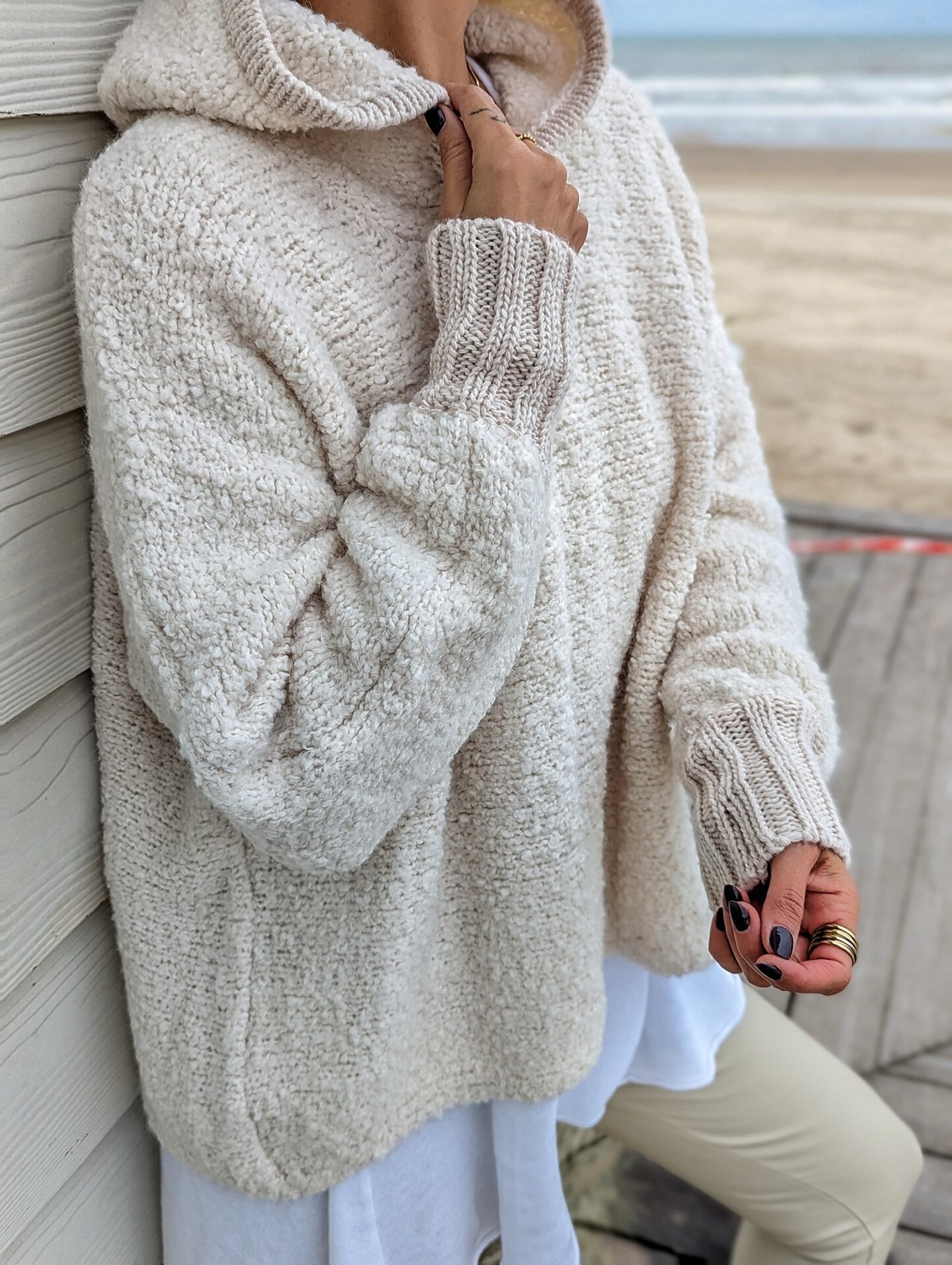 plüschiger Hoodie CLOUDY – versch. Farben