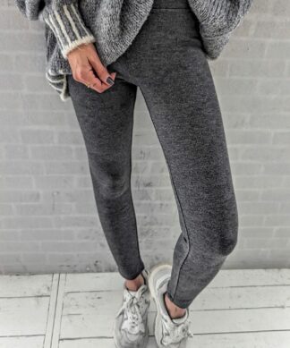 warme Leggings COMFY RIBBED anthrazit