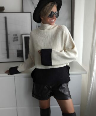 Rollkragenpullover BLOCKED