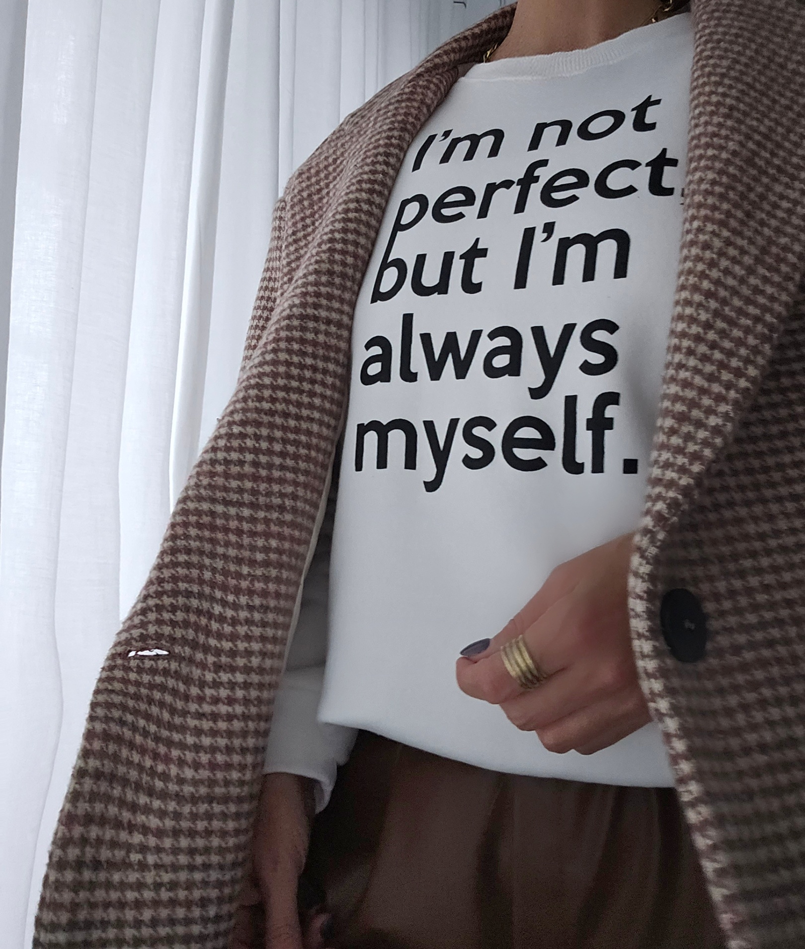 Sweater ALWAYS MYSELF – weiß