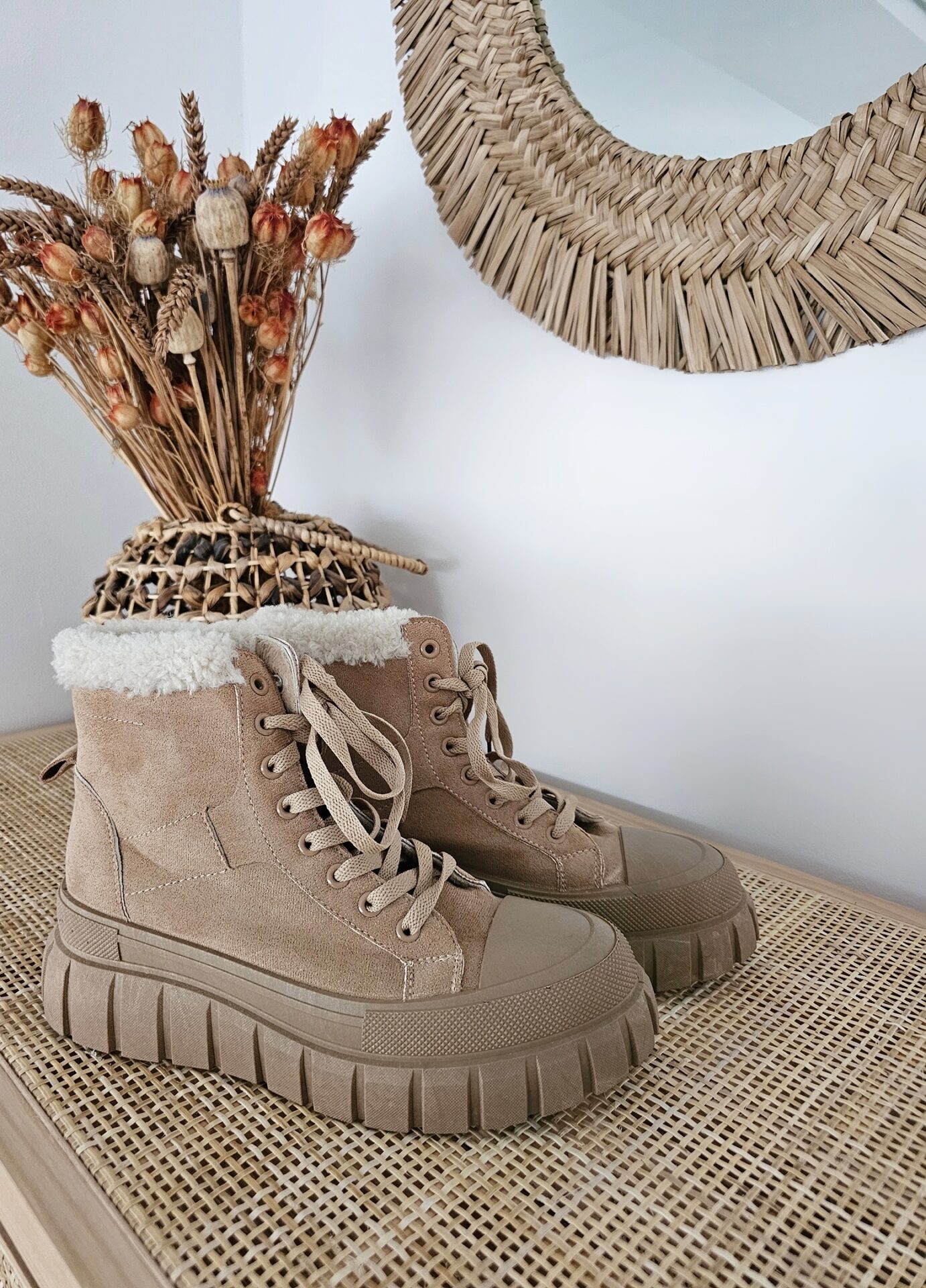Plateausneaker FUNKY CHUNK – camel