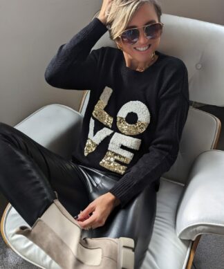 Strickpullover HALF LOVE – versch. Farben