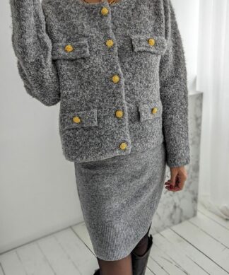 Strickcardigan mit Knöpfen CHIC SIDE