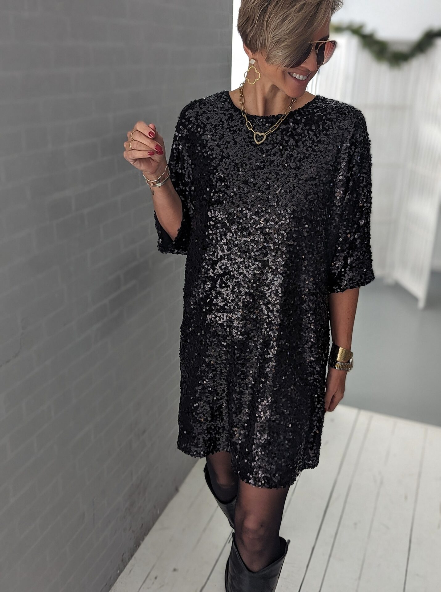 lässiges Shirtkleid GRAND EVENING – versch. Farben