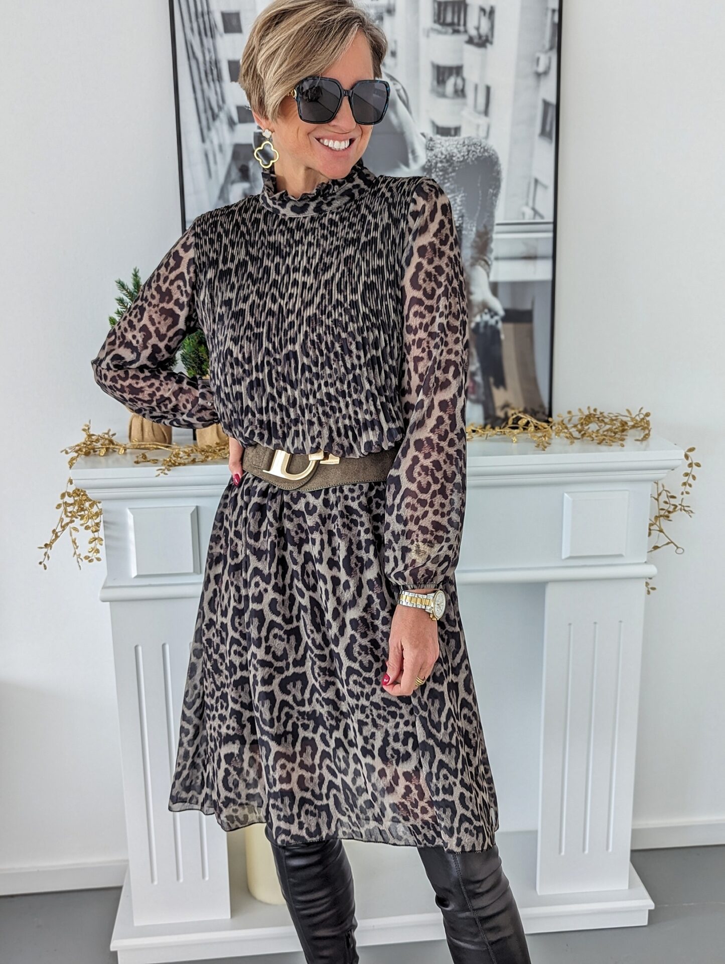 Plisseekleid LEO – versch. Farben