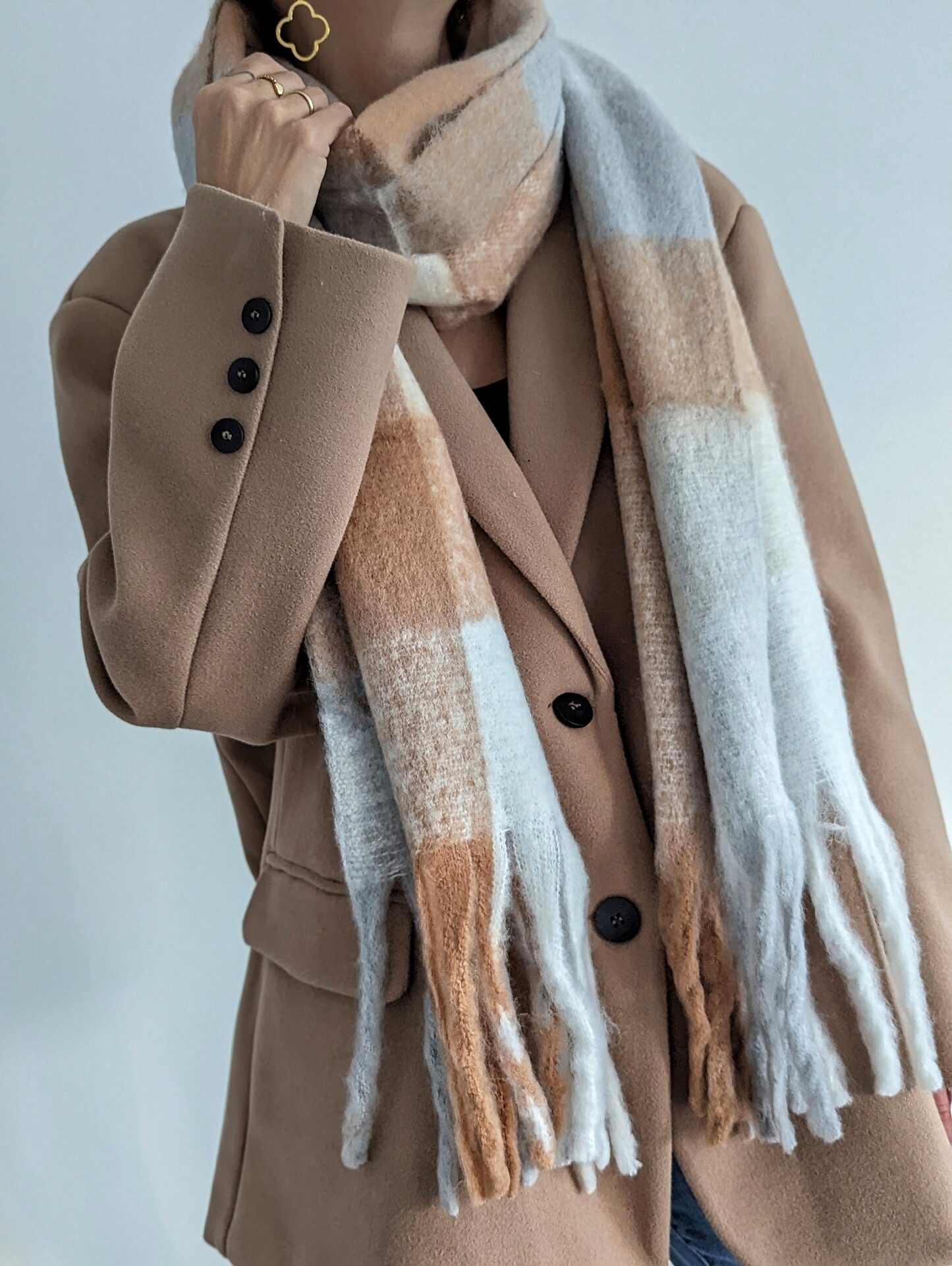Schal BIG FRINGES – versch. Farben