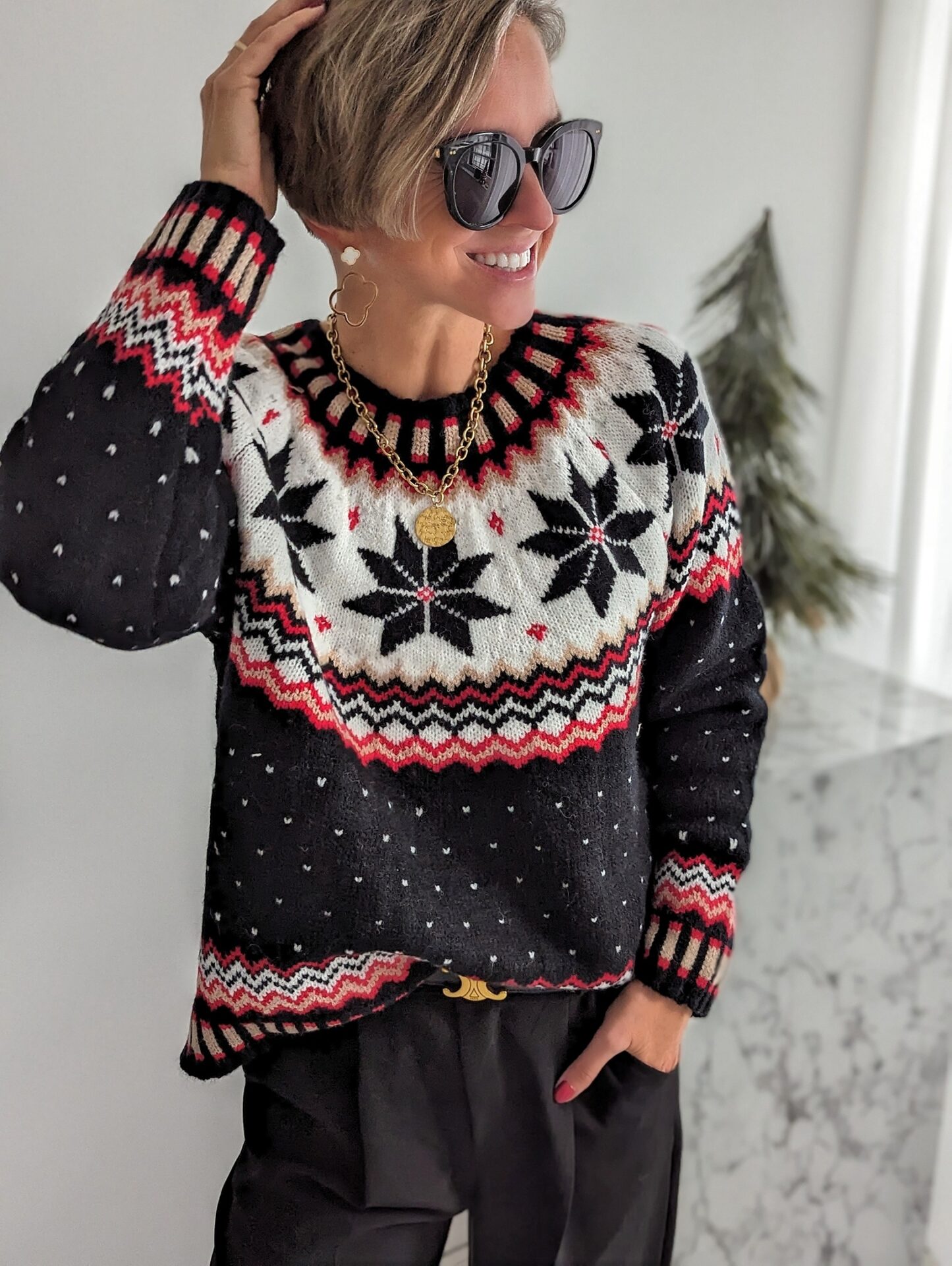 Strickpullover CHRISTMAS CAROL – versch. Farben