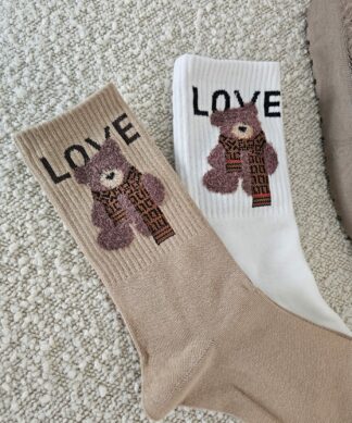 Socke LOVE BEAR – versch Farben