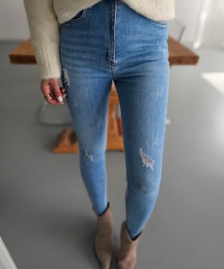 Skinny Jeans TIGHT AND HIGH – light blue destroyed