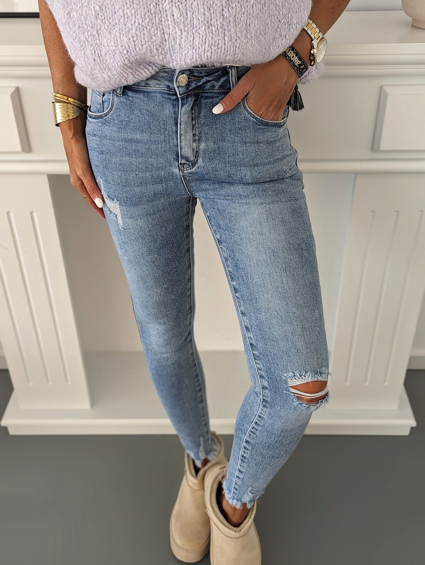 Skinny Jeans PUSH UP – light blue