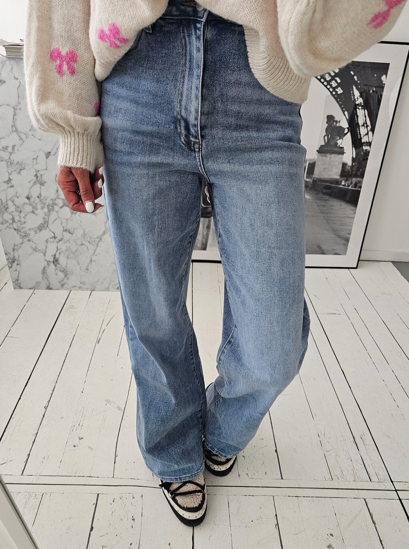 Wide Leg Jeans RICARDA – blue