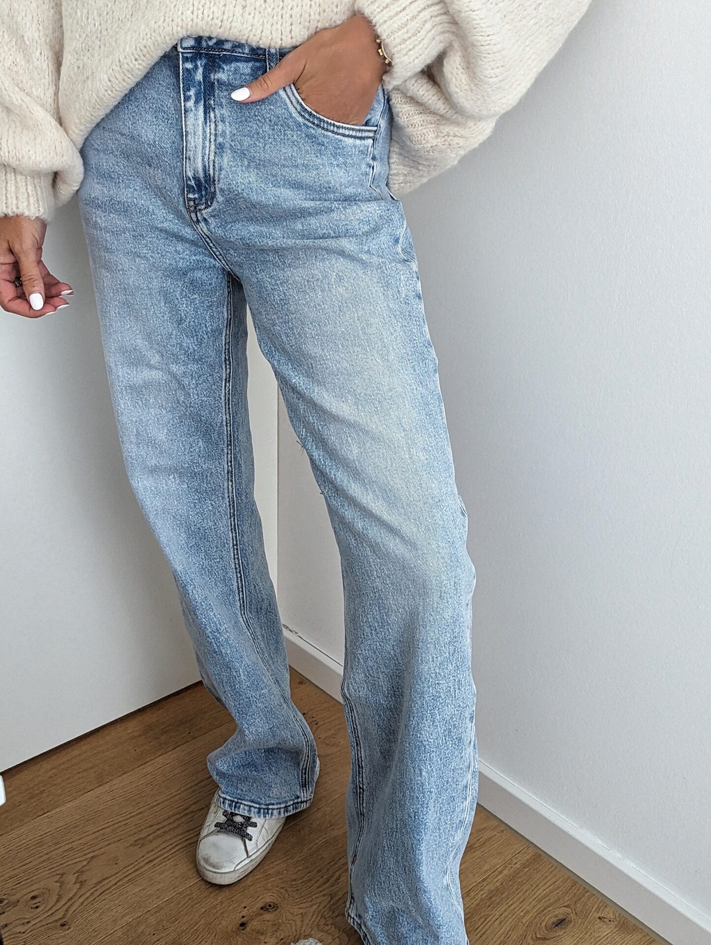 Wide Leg Jeans ROSEMARIE – light blue