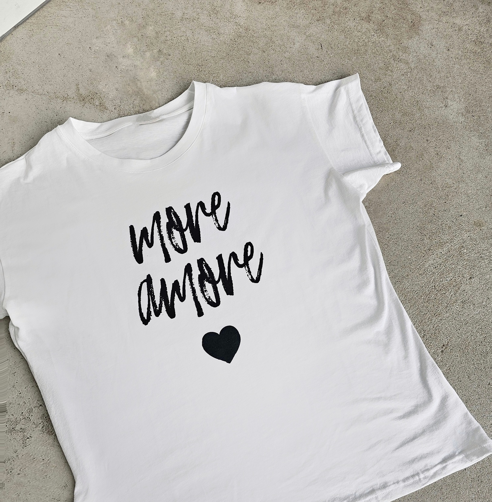 Shirt MORE AMORE – weiss