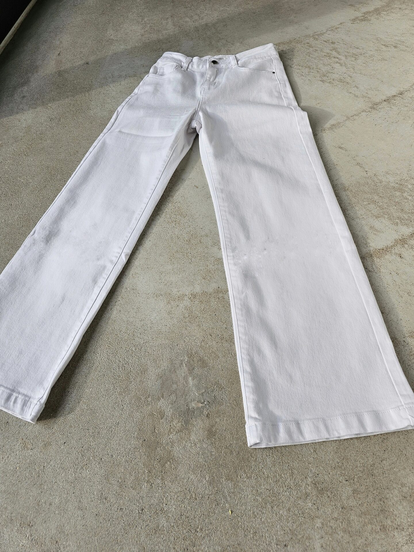 Wide Leg Jeans TINA – white