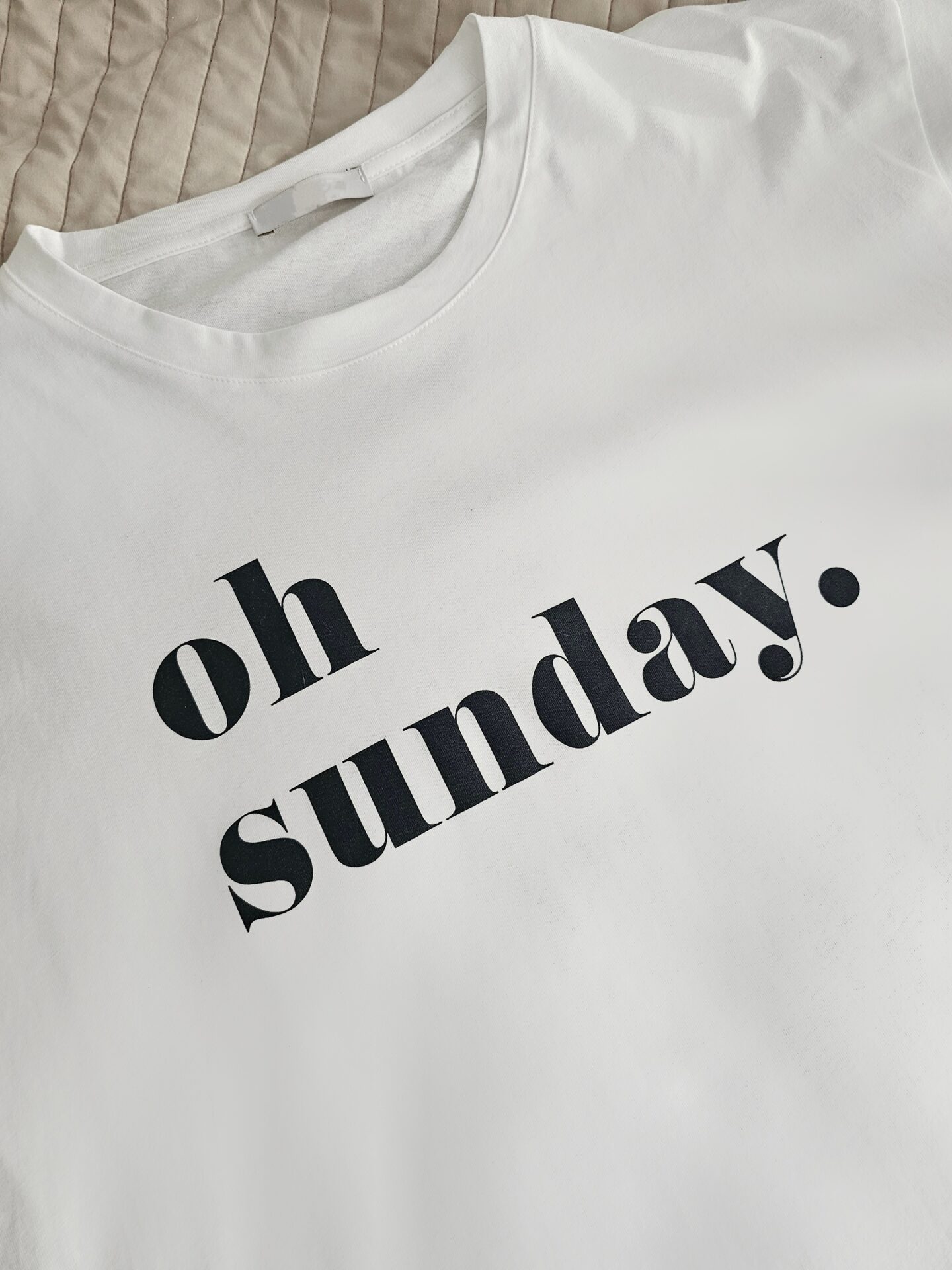 Shirt OH SUNDAY – weiss