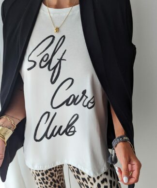 Shirt SELF CARE CLUB – weiss