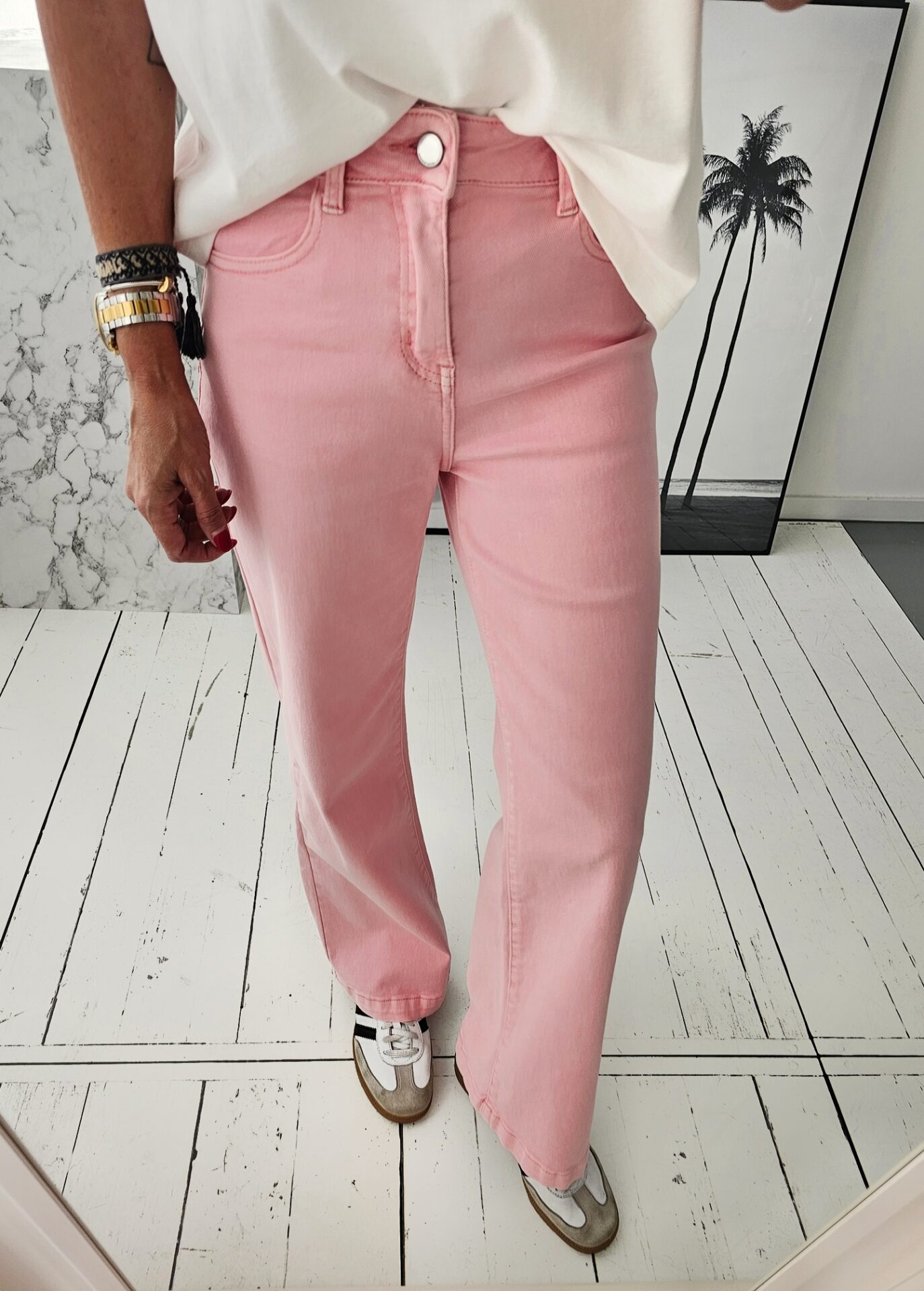 Wide Leg Jeans TINA – rosa