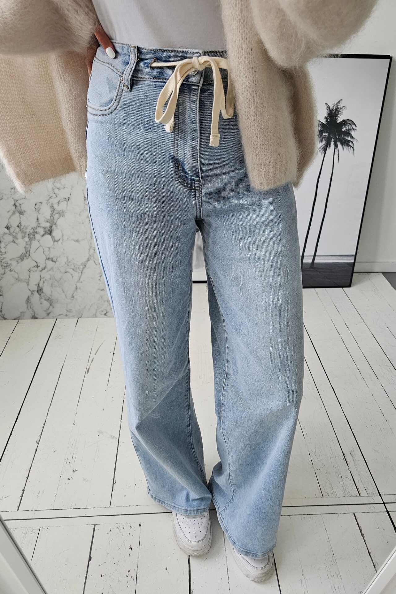 Wide Leg Jeans DRAWSTRING SALE
