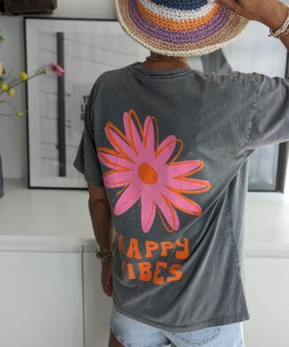 T-Shirt HAPPY VIBES – versch. Farben